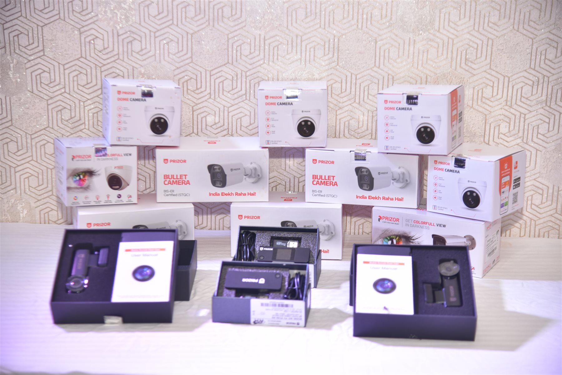 OEM security camera products displayed during the BITWA Tajpur Meet 2026